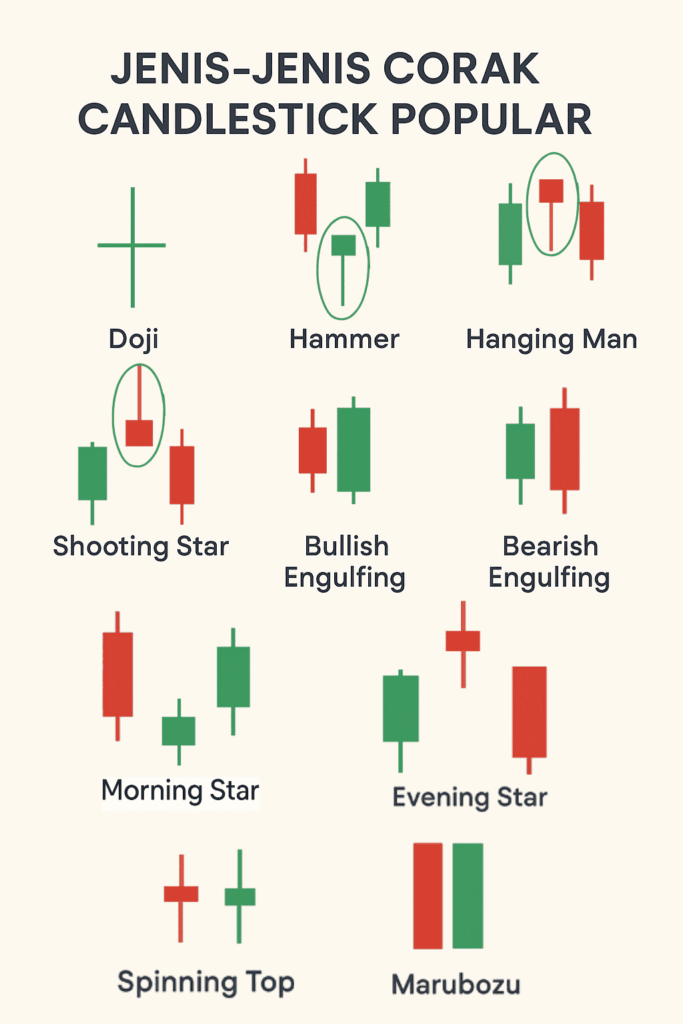 Jenis-Jenis Corak Candlestick Pattern 