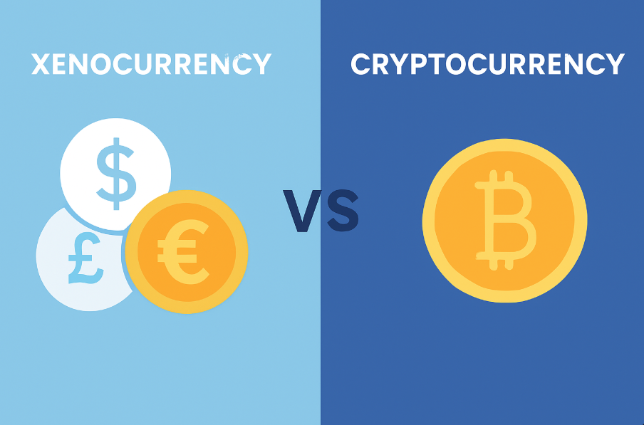 Xenocurrency vs Cryptocurrency