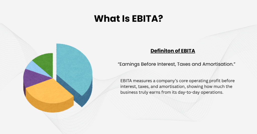 EBITA stands for “Earnings Before Interest, Taxes and Amortisation.”- Ultima Markets