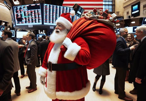The Santa Claus rally has historically been stronger and more often positive than a random week in the year. - Ultima Markets