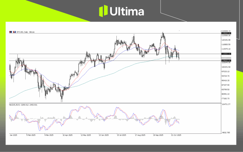 BTCUSD, Daily Chart | Ultima Market MT5